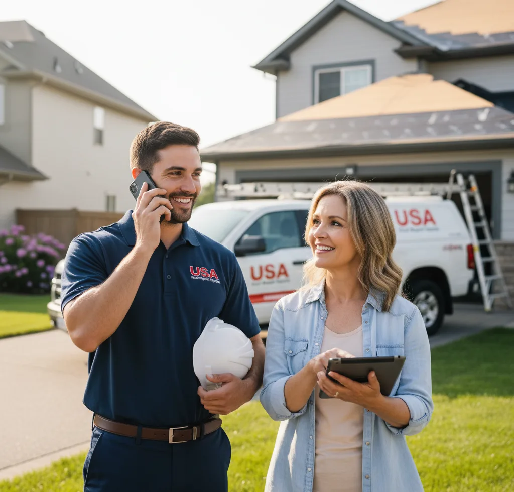 USA Roof Repair Experts customer support in Fall Creek